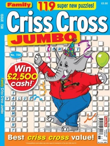 PuzzleLife Family Criss Cross Jumbo - Issue 158 2025

